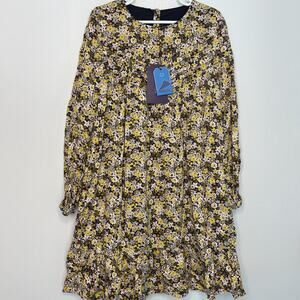 Sergent Major Girls Floral Cottage Core Prairie Dress Size 6x/7 122cm